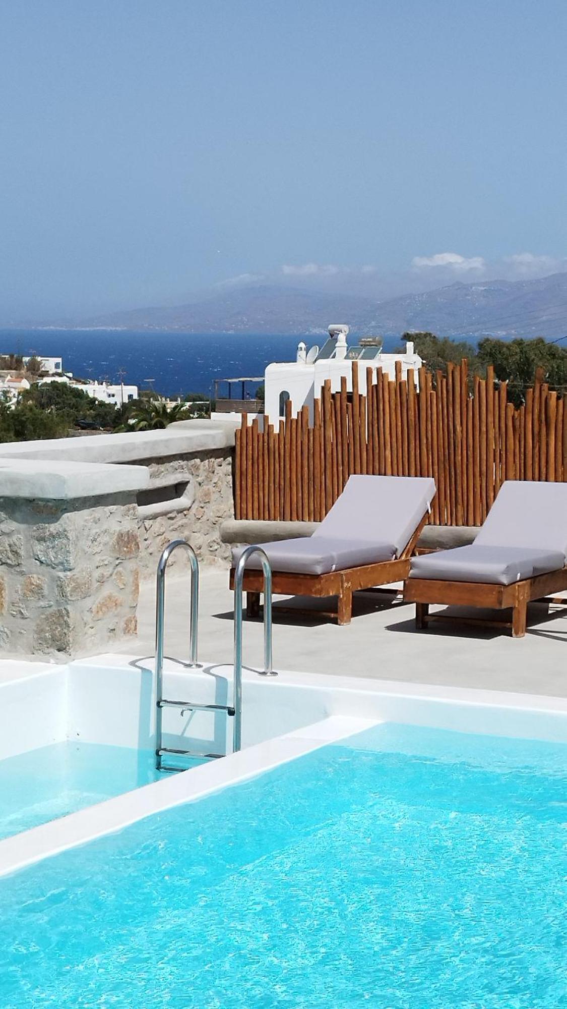 The George Villas With Private Pool, Close To Mykonos Town - Chora Exteriör bild