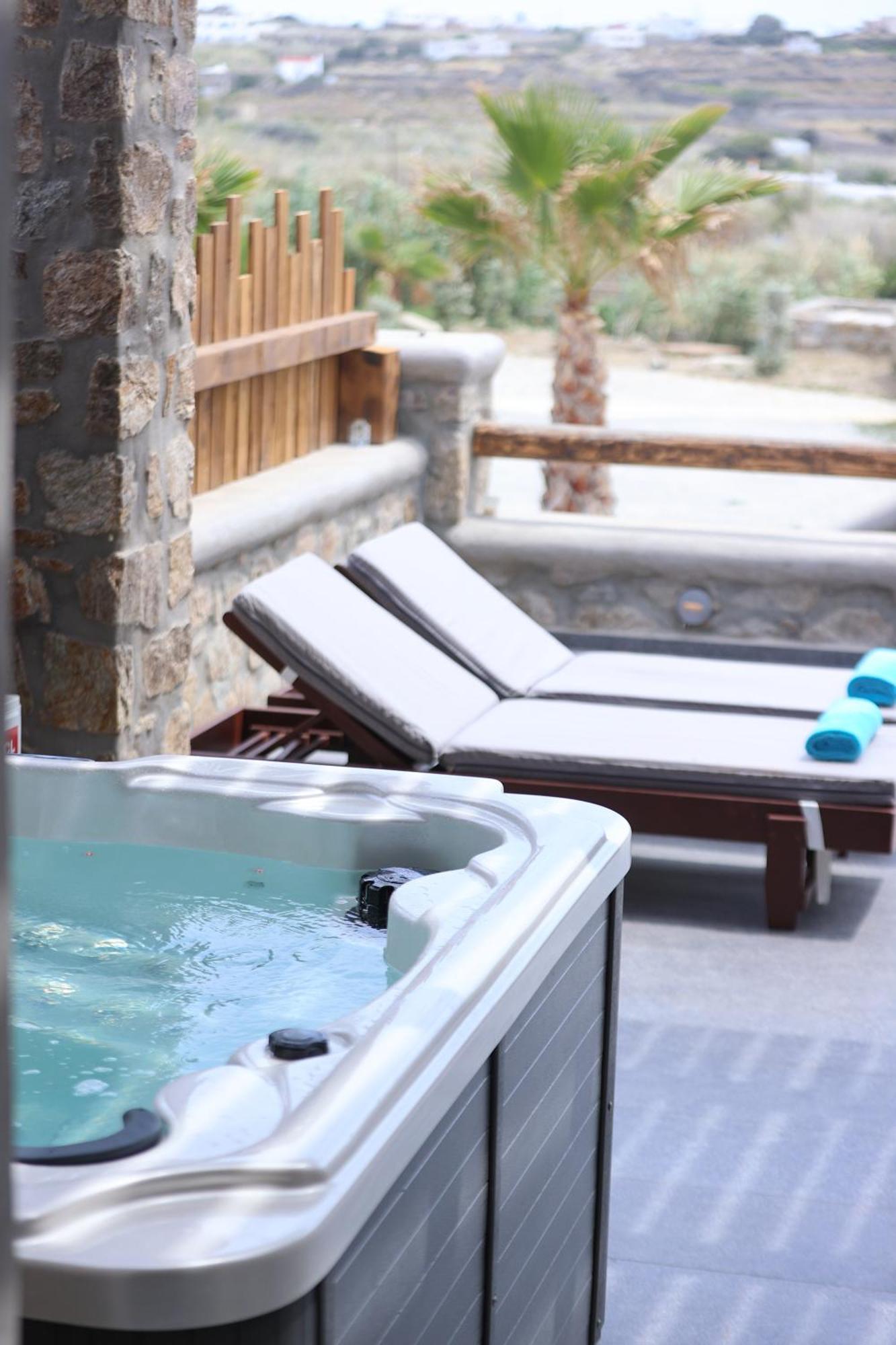 The George Villas With Private Pool, Close To Mykonos Town - Chora Exteriör bild