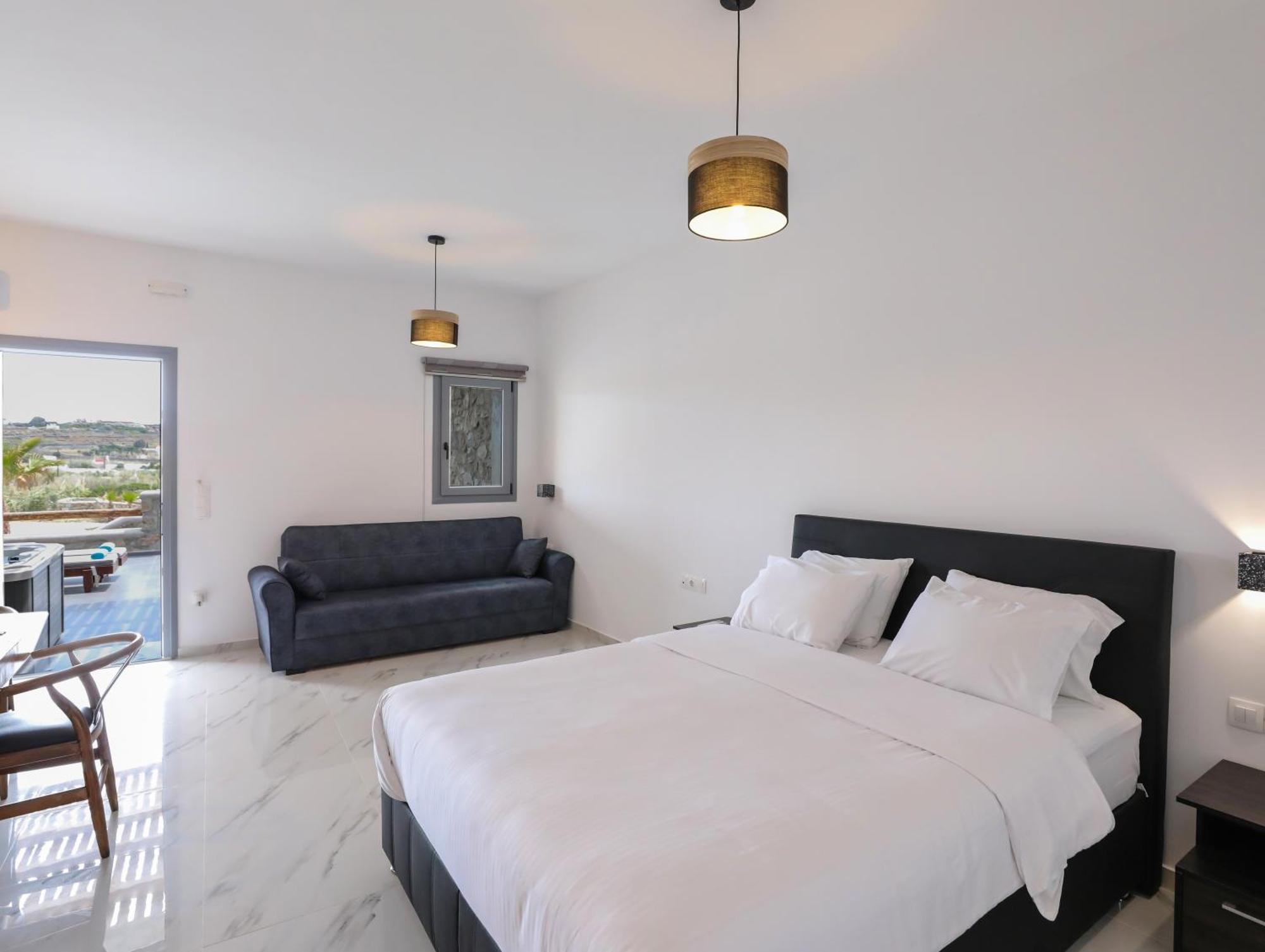The George Villas With Private Pool, Close To Mykonos Town - Chora Exteriör bild